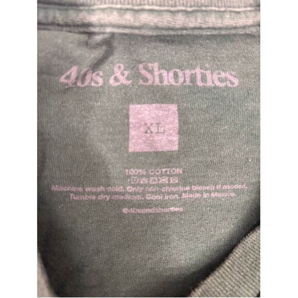 40s & Shorties Green Crew Neck Tee Men's XL - Cotton Short Sleeve - Picture 7 of 10